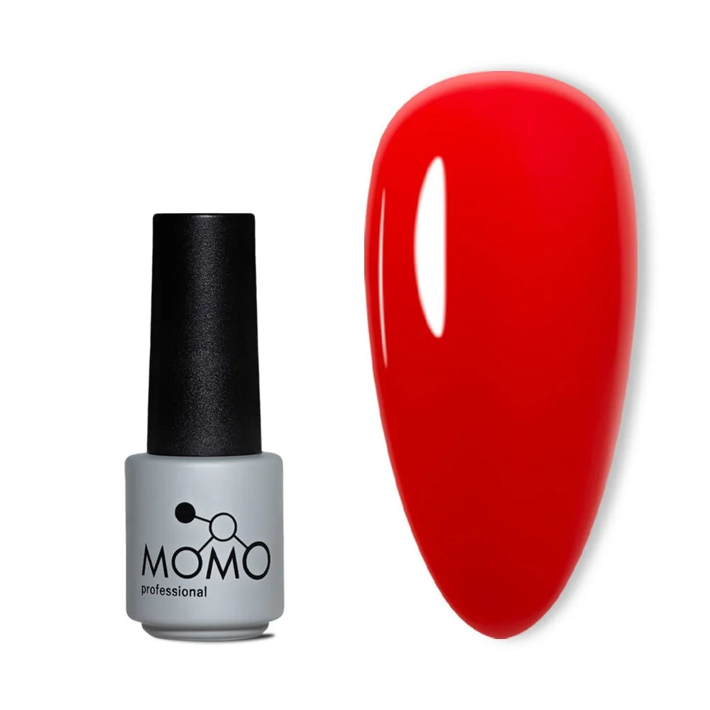 19 Momo Kalıcı Oje K019, Koyu Kırmızı, 4 ml - Görsel 1