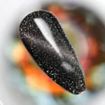 Momo Kristal Kedi Gözü Kalıcı Oje CE08, Yarı Şeffaf, Gümüş, 10 ml - Görsel 3
