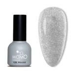 Momo Disko Kalıcı Oje D001 Gümüş 10ml, Reflective Flash Gel Polish