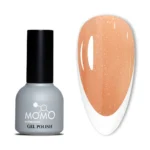 Momo French Cover Rubber Base Coat FC08, Altın Simli Açık Bronz, 10 ml