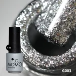 Momo Kalıcı Oje G003, Yoğun Gümüş Parıltılı, 4 ml