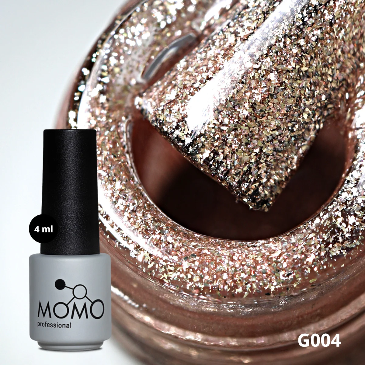 g004 Momo Kalıcı Oje G004, Rose Gold, 4 ml - Görsel 1