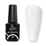 Momo Gel In Bottle No.02, Akıllı Fırçalı Protez Tırnak Jeli, Süt Beyazı, 18 ml