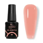 Momo Gel In Bottle No.04, Akıllı Fırçalı Protez Tırnak Jeli, Yarı Şeffaf Somon, 18 ml