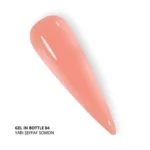 Momo Gel In Bottle No.04, Akıllı Fırçalı Protez Tırnak Jeli, Yarı Şeffaf Somon, 18 ml - Görsel 4