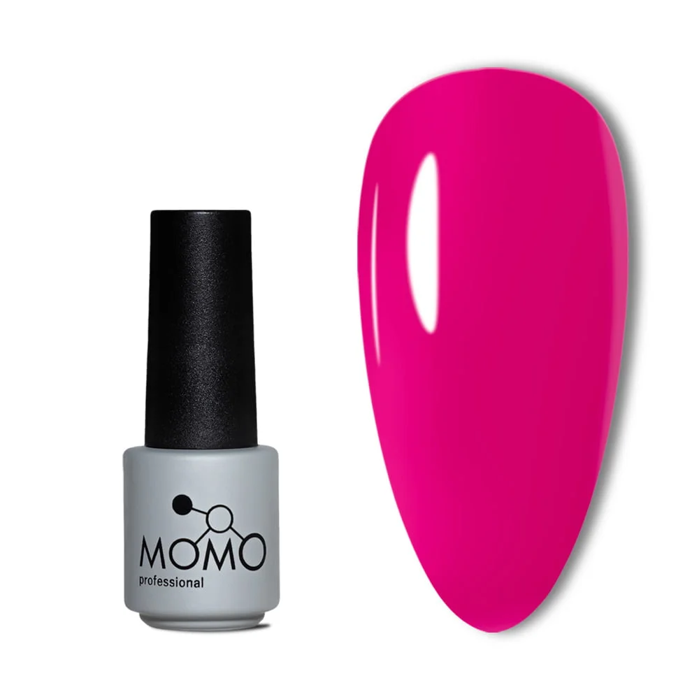 n004 Momo Kalıcı Oje N004, Neon Fuşya Pembe, 4 ml - Görsel 1