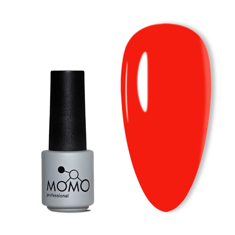 n013 Momo Kalıcı Oje N013, Neon Kırmızı, 4 ml - Görsel 1
