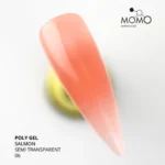 Momo Poly Gel No.06, Yarı Şeffaf Somon, 30 gr - Görsel 2