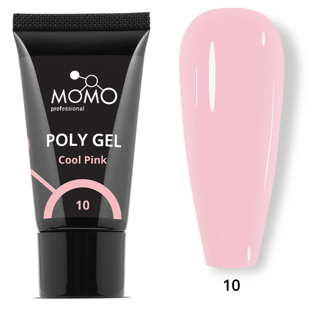 p10 Momo Poly Gel No.10, Soğuk Pembe, 30 gr - Görsel 1