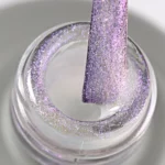 Momo Holografik Kalıcı Oje SL03, Rakı Beyazı Pembe Mor Simli, 10 ml - Görsel 3