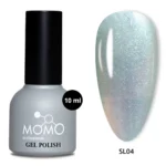 Momo Holografik Kalıcı Oje SL04, Rakı Beyazı Turkuaz Yeşil Simli, 10 ml - Görsel 2