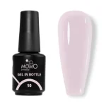 Momo Gel In Bottle No.10, Akıllı Fırçalı Protez Tırnak Jeli, Yarı Şeffaf Açık Lila, 18 ml