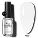 Momo Kalıcı Oje K002, Kireç Beyazı, 10 ml