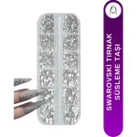 Swarovski Tırnak Süsleme Taşı Silver