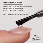 Momo Base Coat 4 in 1, 10 ml - Görsel 2