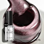 Momo Korean Cat Eye, Silky Cat Eye, Kedi Gözü Oje, SC15 Bordo Mürdüm, 10 ml - Görsel 2