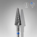 Sert Alaşım Koni Freze, Mavi, Çap 6 mm / Çalışma Kısmı 14 mm