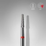 Sert Alaşım Koni Freze, Kırmızı, Çap 2,3 mm / Çalışma Kısmı 8 mm