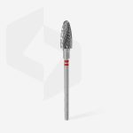Solaklar İçin Sert Alaşım Mısır Freze, Kırmızı, Çap 6 mm / Çalışma Kısmı 14 mm - Görsel 2
