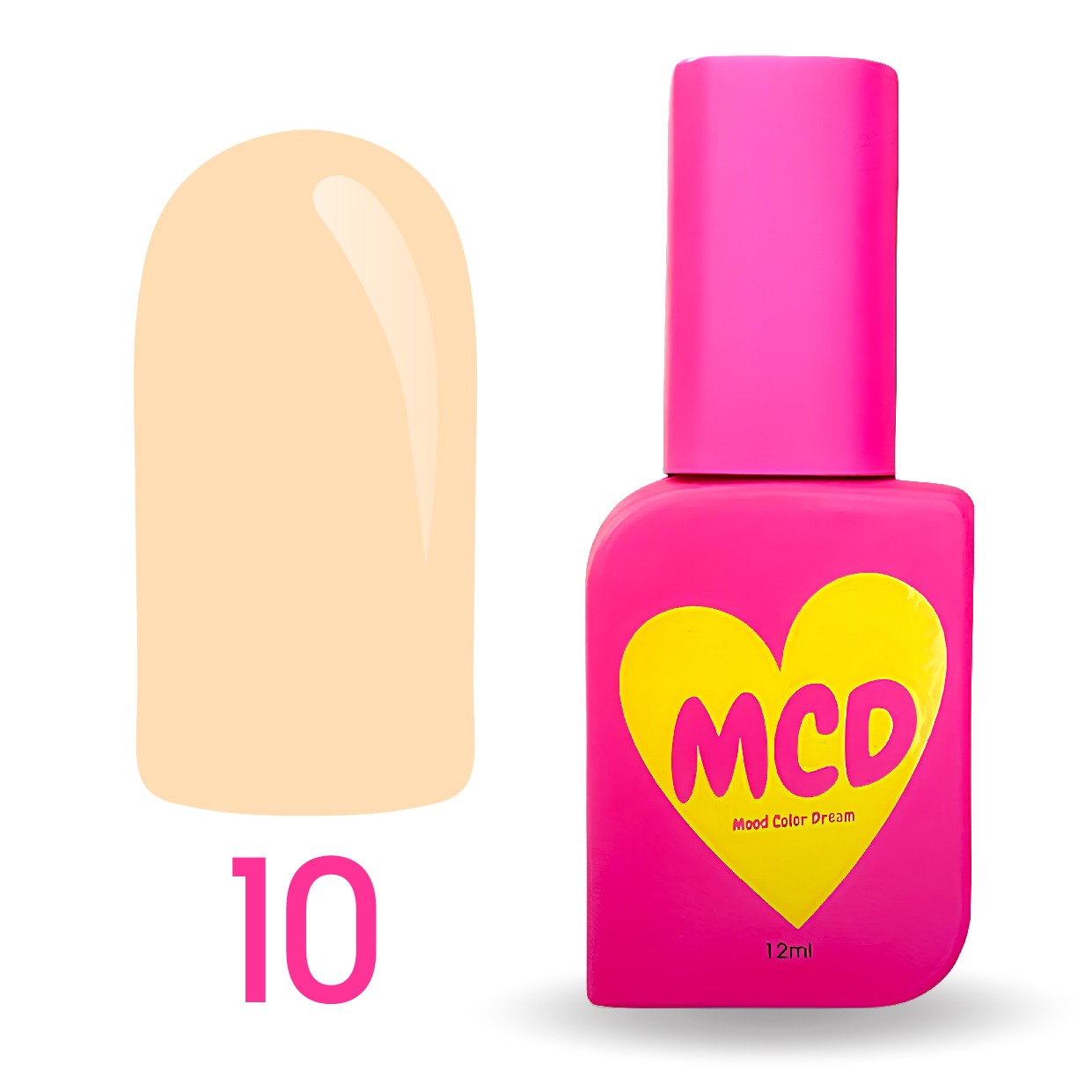10 mcd MCD Kalıcı Oje 10 - Krem Karamel - Görsel 1
