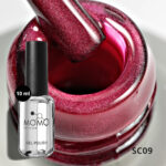Momo Korean Cat Eye, Silky Cat Eye, Kedi Gözü Oje, SC09 Açık Burgundy, 10 ml - Görsel 3