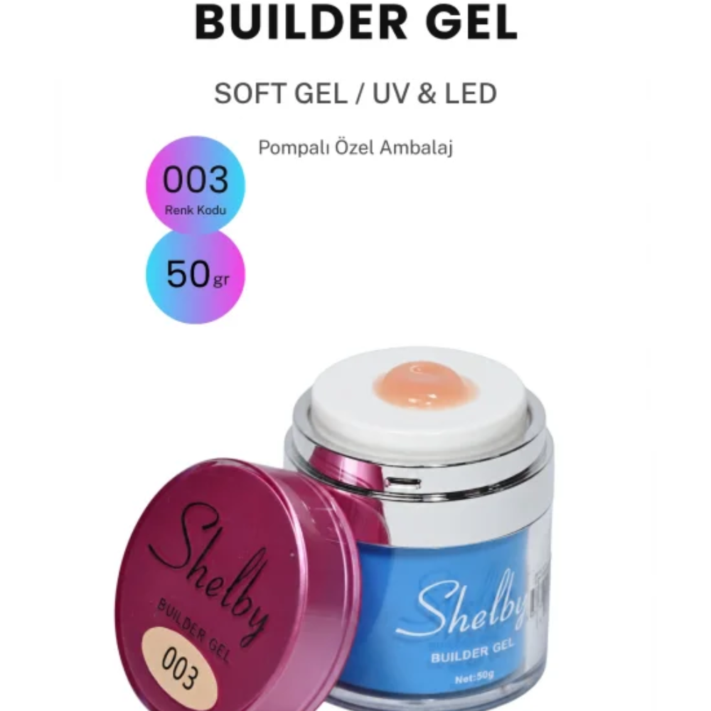 shelby builder gel 50gr-03 Shelby Builder Gel 03, 50 gr - Görsel 1